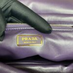 Replica Prada Padded nappa leather shoulder bag 1BD306 Purple - 图片 7