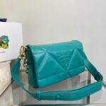 Replica Prada Padded nappa leather shoulder bag 1BD306 Green - 图片 2
