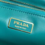 Replica Prada Padded nappa leather shoulder bag 1BD306 Green - 图片 8
