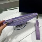 Replica Prada 1NE039 Crystal-studded satin pouch Purple - 图片 2