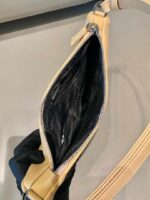 Replica Prada 1NQ043 Triangle leather pouch Apricot - 图片 7
