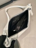 Replica Prada 1NQ043 Triangle leather pouch White - 图片 7