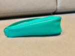 Replica Prada 1NQ043 Triangle leather pouch Lake Blue - 图片 5