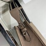 Replica Prada Leather hobo bag 1BC073 Clay Gray - 图片 4