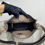 Replica Prada Leather hobo bag 1BC073 Clay Gray - 图片 6