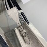 Replica Prada Leather hobo bag 1BC073 white - 图片 4