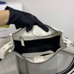 Replica Prada Leather hobo bag 1BC073 white - 图片 6