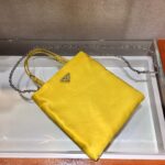 Replica Prada 1BA252 Nylon Handbag Yellow - 图片 4