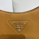 Replica Prada Leather hobo bag 1BC073 Tan - 图片 3