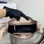 Replica Prada Leather hobo bag 1BC073 In Pink - 图片 6