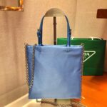 Replica Prada 1BA252 Nylon Handbag Blue - 图片 3