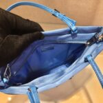 Replica Prada 1BA252 Nylon Handbag Blue - 图片 7