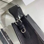 Replica Prada Leather hobo bag 1BC073 In Black - 图片 4