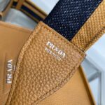 Replica Prada 1BH191 Leather mini shoulder bag tan - 图片 6