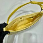 Replica Prada 1BC169 Prada Cleo satin bag with appliqués Yellow - 图片 7