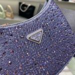 Replica Prada 1BC169 Prada Cleo satin bag with appliqués Purple - 图片 2