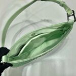 Replica Prada 1BC169 Prada Cleo satin bag with appliqués Green - 图片 7