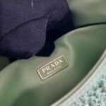 Replica Prada 1BC169 Prada Cleo satin bag with appliqués Green - 图片 8