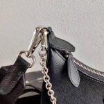 Replica Prada 1BH204 Prada Re-Edition 2005 Saffiano leather Bag in Black Silver - 图片 5