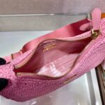 Replica Prada 1BH204 Prada Re-Edition 2005 Raffia Bag in Pink - 图片 7