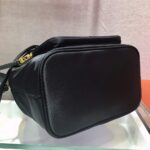 Replica Prada 1BH097 Bucket Jacquard Logo Convertible Medium black - 图片 5
