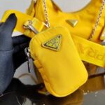 Replica Prada 1BH204 Prada Re-Edition 2005 Nylon Bag Yellow - 图片 6