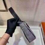 Replica Prada 1NE515 Prada Hobo Diamond Mini Shoulder Bag Sliver - 图片 6