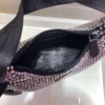 Replica Prada 1NE515 Prada Hobo Diamond Mini Shoulder Bag Sliver - 图片 7