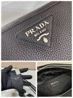 Replica Prada Leather bag with shoulder strap 1BH082 Black - 图片 7