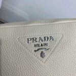 Replica Prada Leather bag with shoulder strap 1BH082 Beige - 图片 2