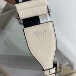 Replica Prada Leather bag with shoulder strap 1BH082 Beige - 图片 5