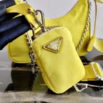 Replica Prada 1BH204 Prada Re-Edition 2005 Nylon Bag Light Yellow - 图片 6