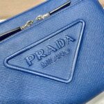 Replica Prada 2VH152 Saffiano leather shoulder bag Blue - 图片 3