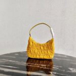 Replica Prada 1NE204 Prada Nylon and Saffiano Leather Mini Bag in Yellow - 图片 2