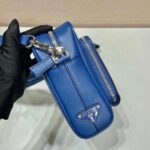 Replica Prada 2VH152 Saffiano leather shoulder bag Blue - 图片 6