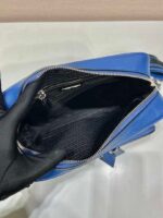 Replica Prada 2VH152 Saffiano leather shoulder bag Blue - 图片 7