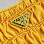 Replica Prada 1NE204 Prada Nylon and Saffiano Leather Mini Bag in Yellow - 图片 4
