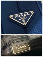 Replica Prada 2VH152 Saffiano leather shoulder bag Blue - 图片 8