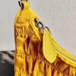 Replica Prada 1NE204 Prada Nylon and Saffiano Leather Mini Bag in Yellow - 图片 5