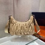 Replica Prada 1BH204 Mini Bags Prada Crossbody Leather bag In Apricot - 图片 3