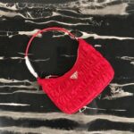 Replica Prada 1NE204 Prada Nylon and Saffiano Leather Mini Bag in Red - 图片 6