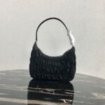 Replica Prada 1NE204 Prada Nylon and Saffiano Leather Mini Bag in Black - 图片 2