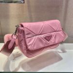 Replica Prada 1BD292 Prada Three In One Nylon Shoulder Bag Pink - 图片 2