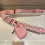 Replica Prada 1BD292 Prada Three In One Nylon Shoulder Bag Pink - 图片 7