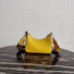 Replica Prada 1BH204 Prada Re-Edition 2005 Saffiano leather Bag in Yellow - 图片 2