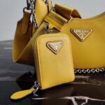 Replica Prada 1BH204 Prada Re-Edition 2005 Saffiano leather Bag in Yellow - 图片 7