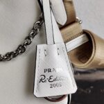 Replica Prada 1BH204 Prada Re-Edition 2005 Saffiano leather Bag in White Silver - 图片 6