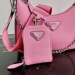 Replica Prada 1BH204 Prada Re-Edition 2005 Saffiano leather Bag in Pink - 图片 7