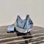 Replica Prada 1BH204 Prada Re-Edition 2005 Saffiano leather Bag in Light Blue