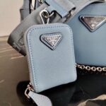 Replica Prada 1BH204 Prada Re-Edition 2005 Saffiano leather Bag in Light Blue - 图片 7
